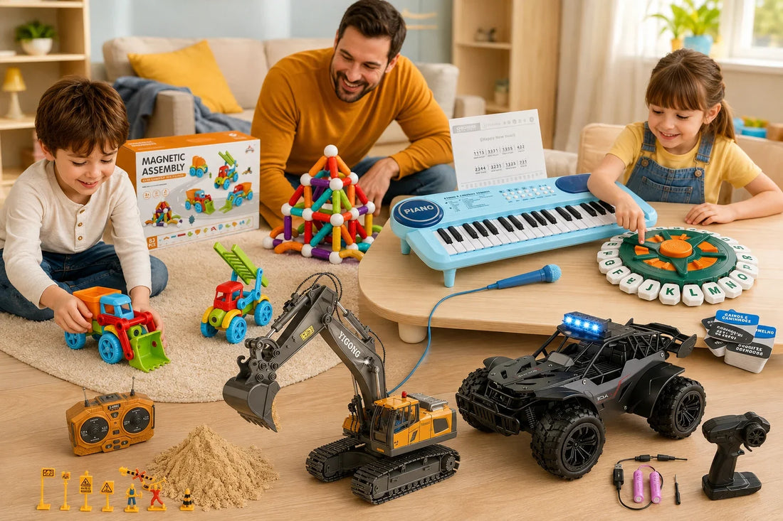 Presentes para construir, tocar, jogar e controlar no Dia das Crianças