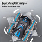 Carro de Controle Remoto Anfíbio com Luzes LED