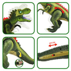 Dinossauro Robô com Controle Remoto, Spray e Luz LED