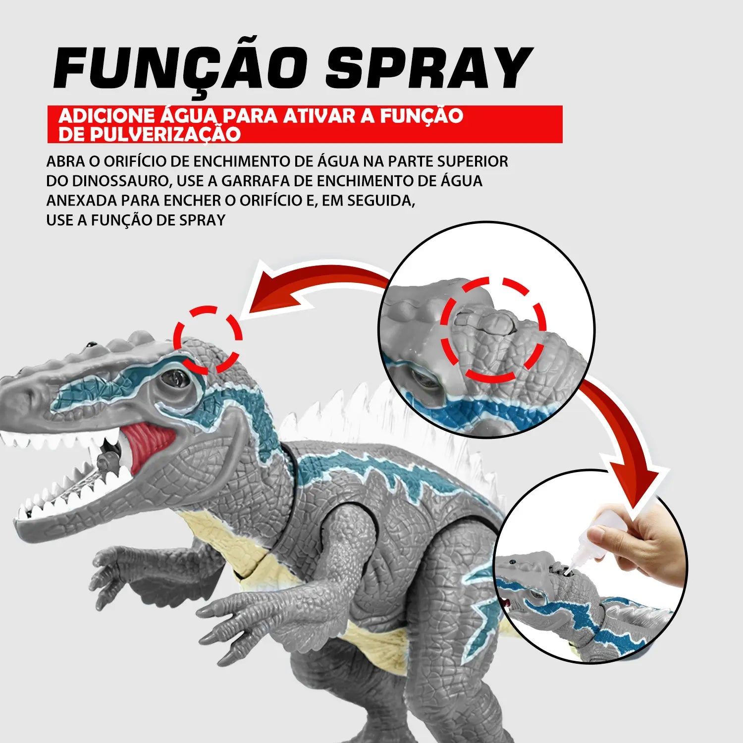 Dinossauro Robô T-Rex com Controle Remoto
