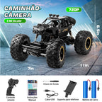 Carrinho de Controle Remoto Off-Road com Câmera 1080P FPV