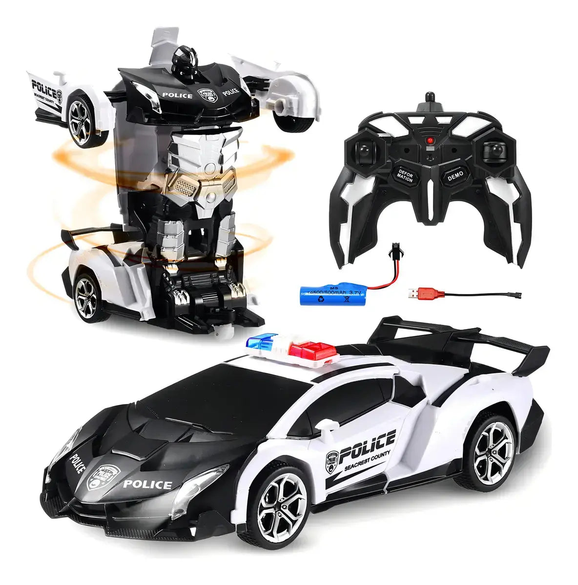 Carro Robô Transformador com Controle Remoto