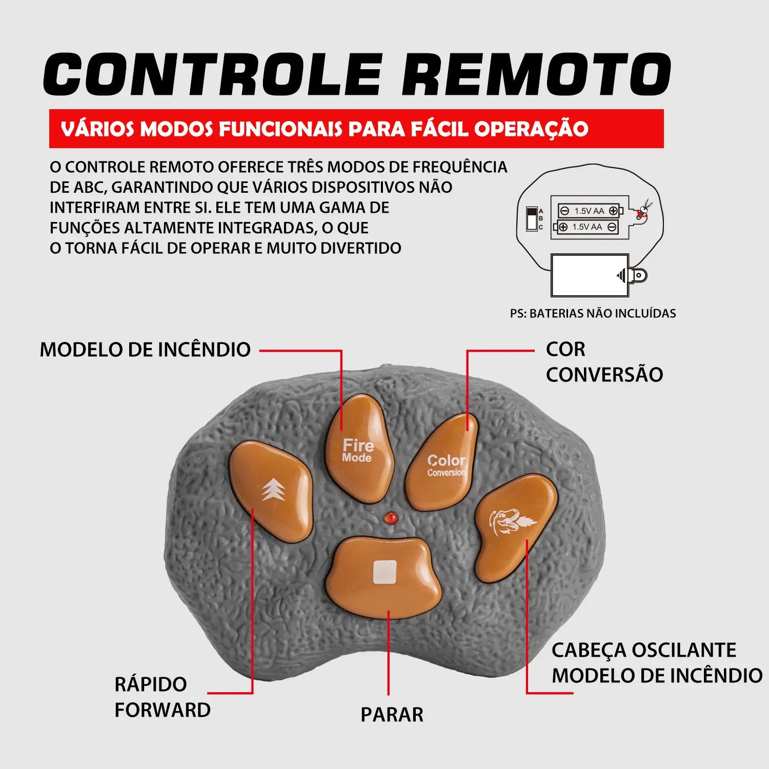 Dinossauro Robô T-Rex com Controle Remoto