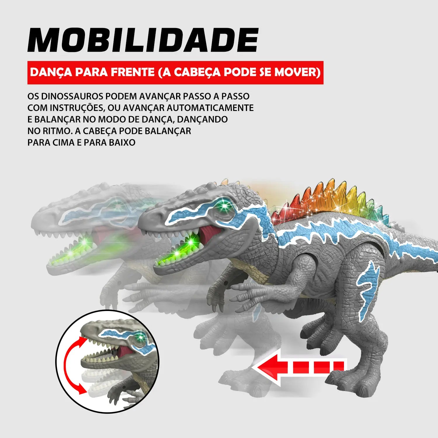 Dinossauro Robô T-Rex com Controle Remoto