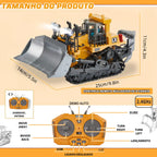 Trator Escavadeira de Controle Remoto 9 Canais 2.4GHz