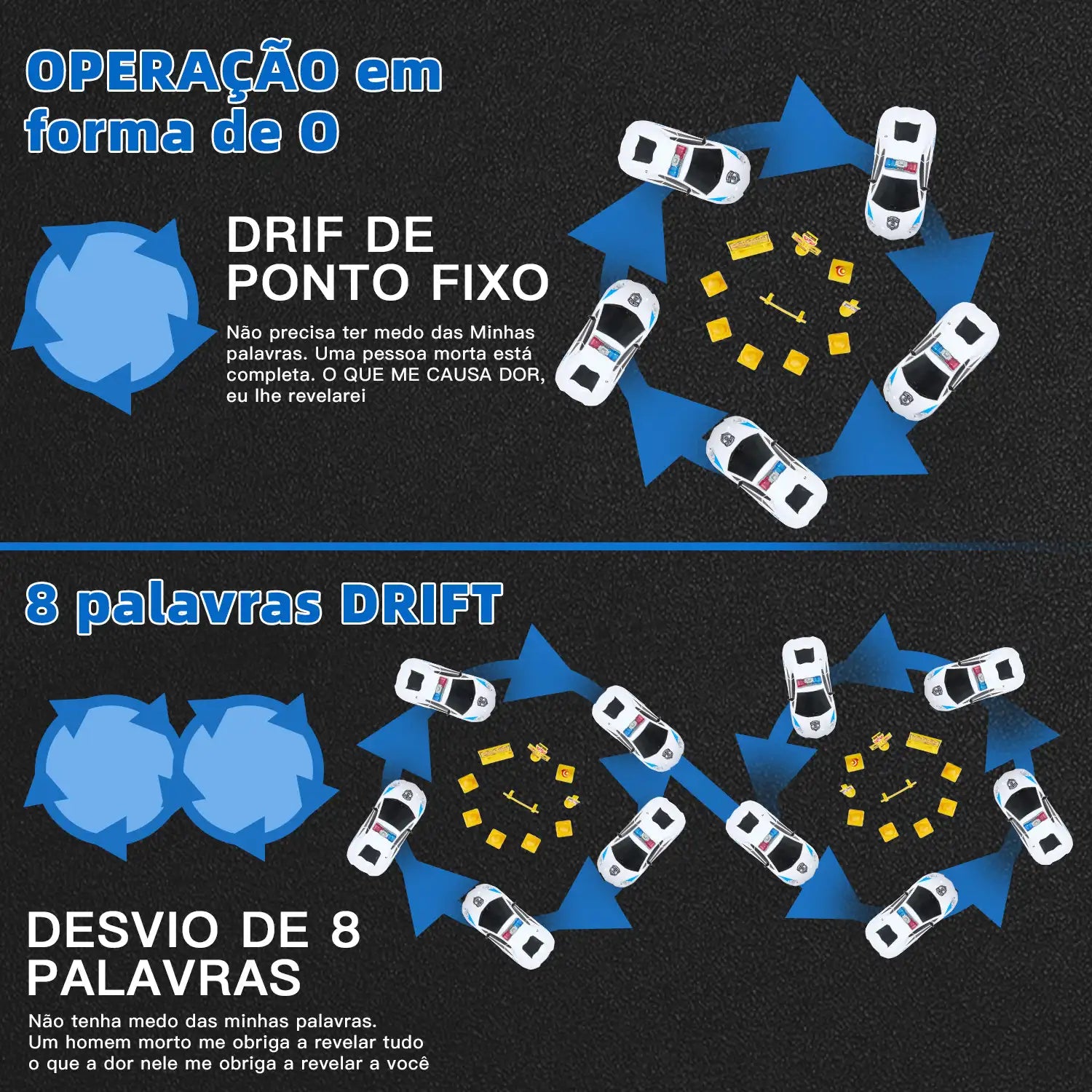 Carrinho De Controle Remoto Recarregável Branco